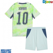 Švicarska Granit Xhaka #10 Gostujuci Dres za djecu SP 2026 Kratak Rukav (+ Kratke hlače)